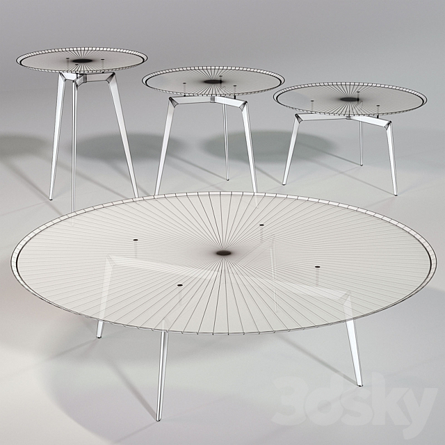 ALivar T-GONG Coffee tables 3DSMax File - thumbnail 5