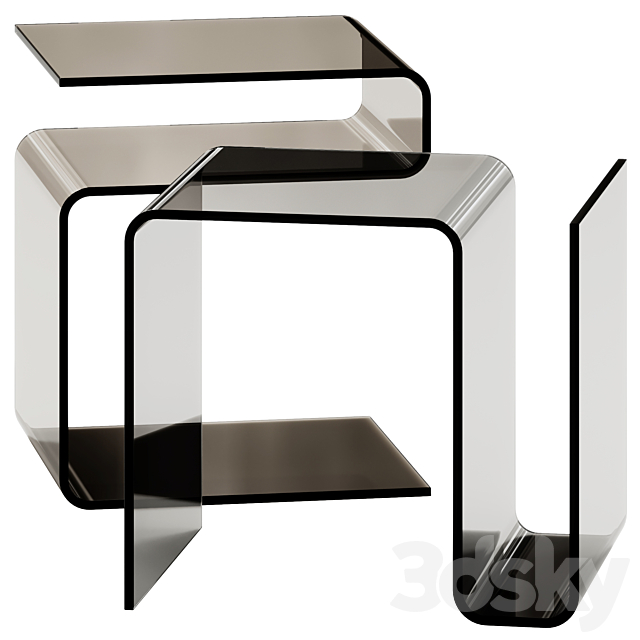 Allred Side Table by Metro Lane 3DS Max Model - thumbnail 2