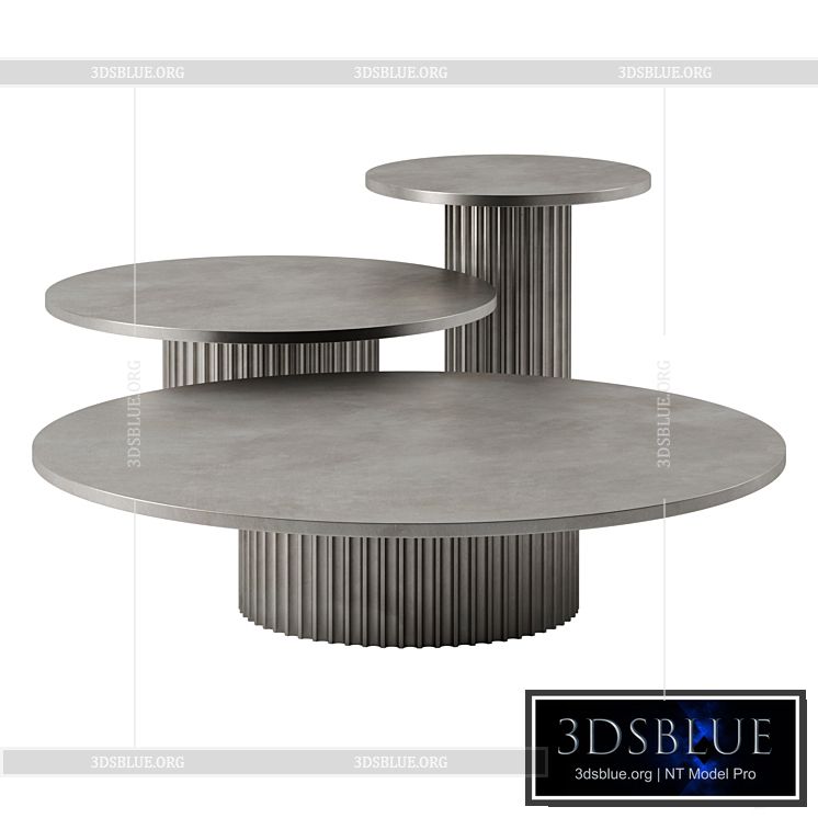 Allure coffee tables by Baxter 3DS Max - thumbnail 3