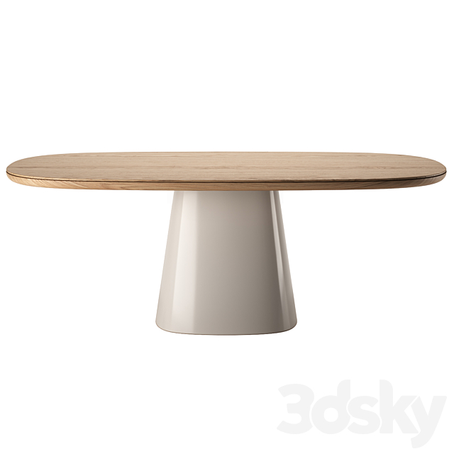 ALLURE O’ Oval Tables by B&B Italia 3ds Max - thumbnail 3