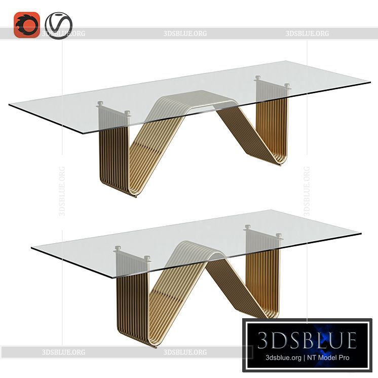 Alyson table 3DS Max - thumbnail 3