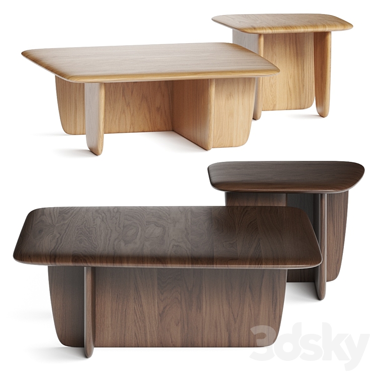 Am.pm Iloss Coffee Tables 3DS Max Model - thumbnail 3