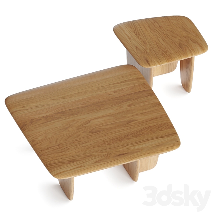 Am.pm Iloss Coffee Tables 3DS Max - thumbnail 2