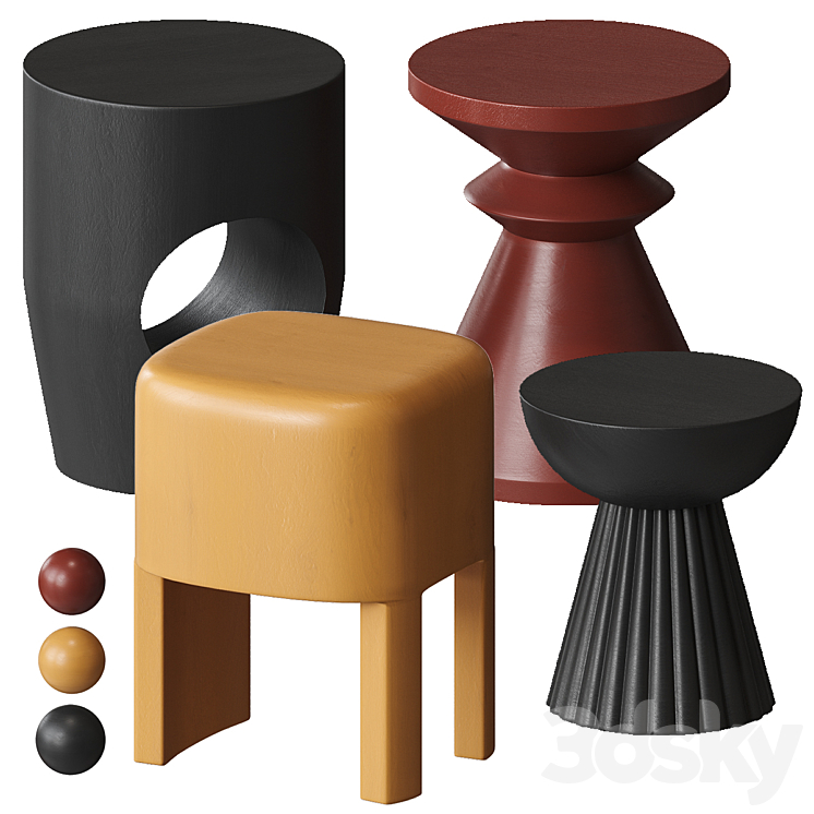 AM PM Table 3DS Max Model - thumbnail 1