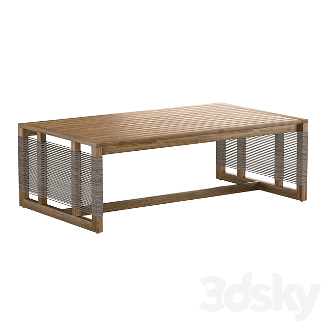 AMALFI OUTDOOR COFFEE TABLE 3ds Max - thumbnail 2