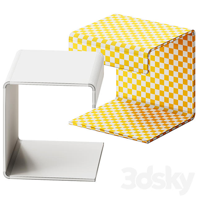 Amalia Side Table by Metro Lane 3DS Max Model - thumbnail 5