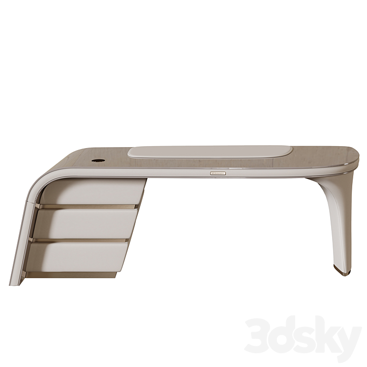 AMBASSADOR WRITNIG DESK 3DS Max Model - thumbnail 1