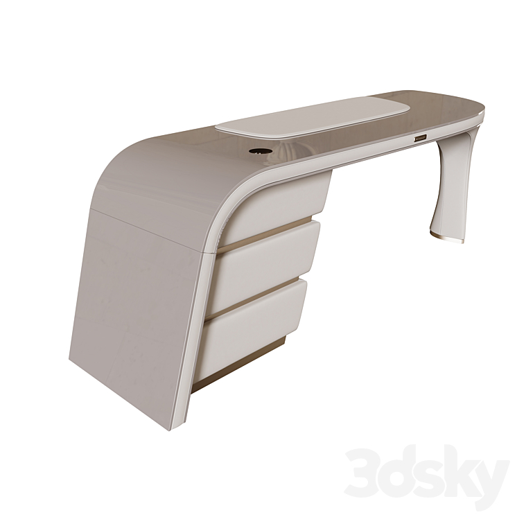 AMBASSADOR WRITNIG DESK 3DS Max Model - thumbnail 2