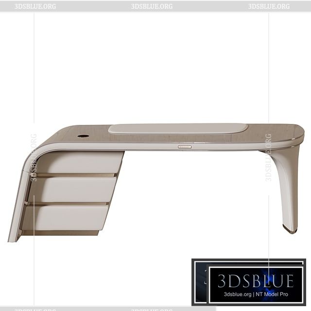 AMBASSADOR WRITNIG DESK 3DS Max - thumbnail 3