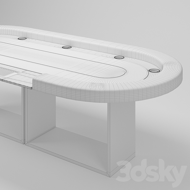 Ambrosia Poker Table by Elevate Customs 3DS Max Model - thumbnail 2