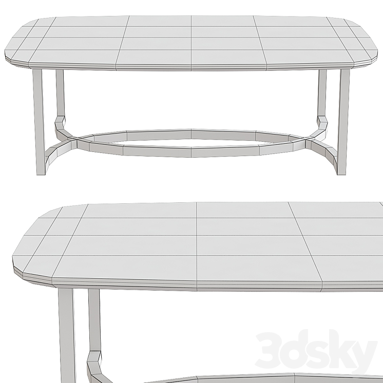 Amman Dining Table Frato Interiors 3DS Max Model - thumbnail 2