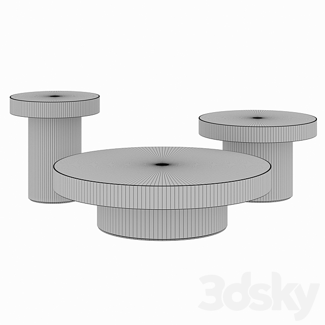 Amode Enoki Round coffe table 3DSMax File - thumbnail 5