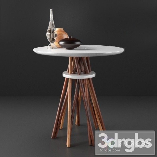 Ampersand Bundle Side Table 3dsmax Download - thumbnail 1