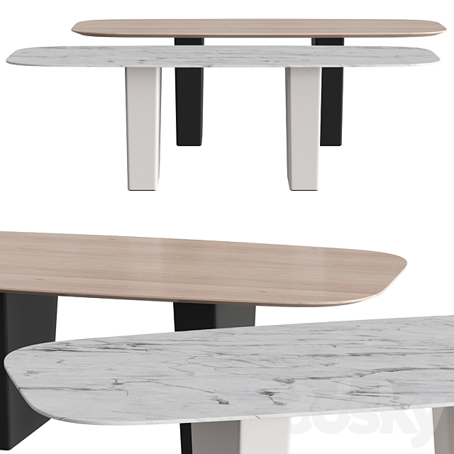 Andreu World Status Me Dining Tables 3DSMax File - thumbnail 1