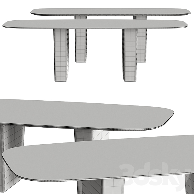 Andreu World Status Me Dining Tables 3DSMax File - thumbnail 2