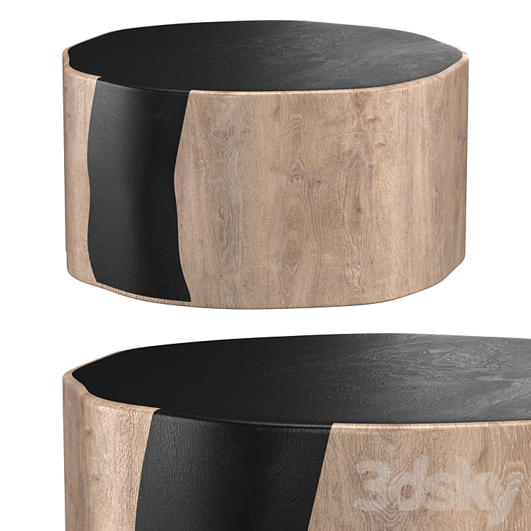 Andrianna Shamaris Side Table 3DS Max Model - thumbnail 1