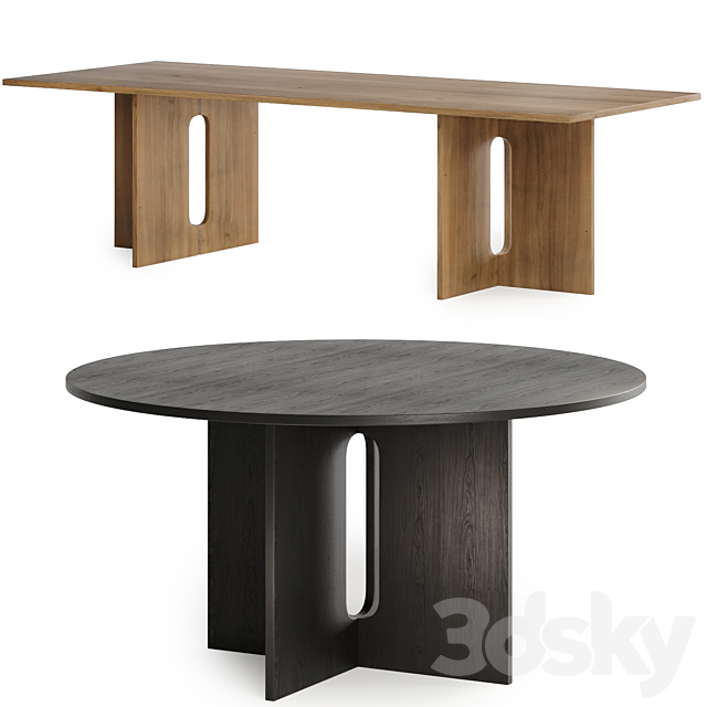 Androgyne dining table 3ds Max - thumbnail 1