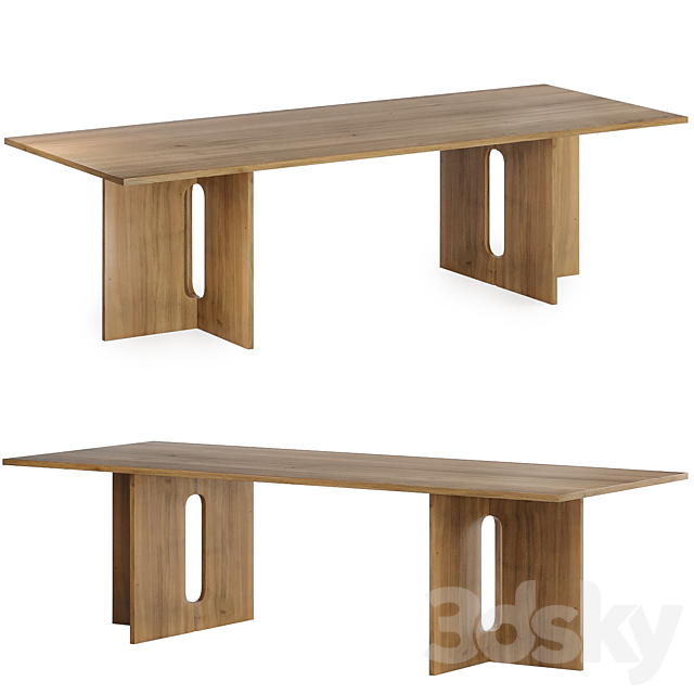 Androgyne dining table 3ds Max - thumbnail 2