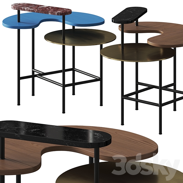 AndTradition Palette JH8 Coffee Tables 3DSMax File - thumbnail 1