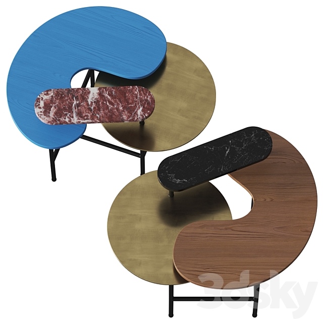 AndTradition Palette JH8 Coffee Tables 3DSMax File - thumbnail 2