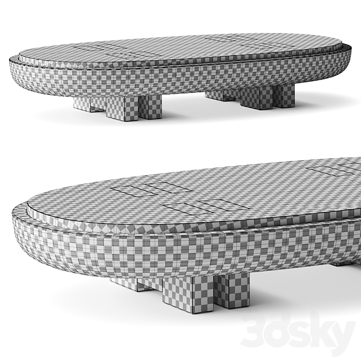 Andy Kerstens Rift Stone Coffee Table 3DS Max - thumbnail 2