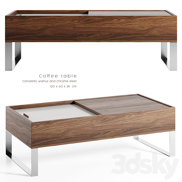 Angel Cerda – Coffee table N252A 3ds Max - thumbnail 1