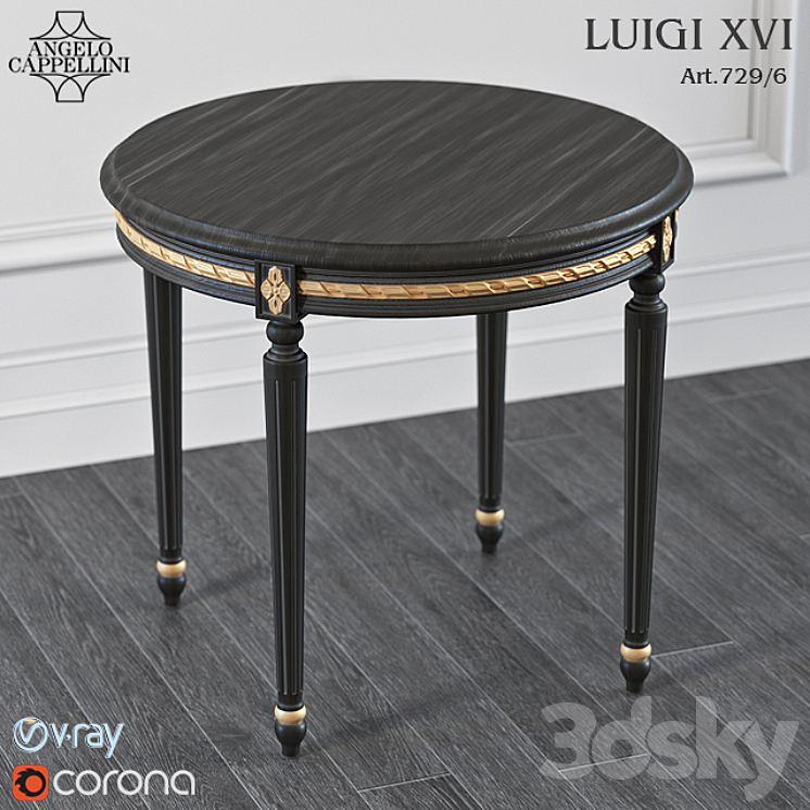 Angelo Cappellini LUIGI XVI 3DS Max Model - thumbnail 1