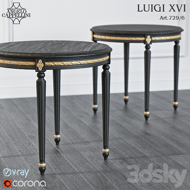 Angelo Cappellini LUIGI XVI 3DS Max Model - thumbnail 2