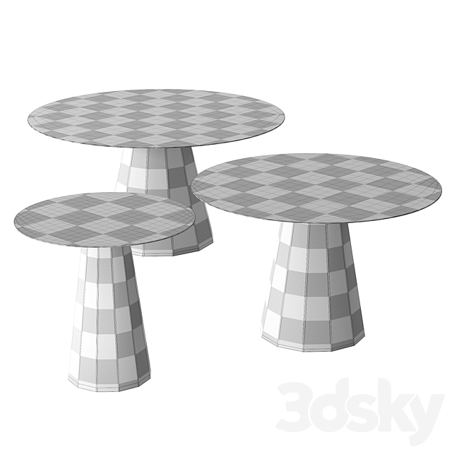 Ankara round tables 3ds Max - thumbnail 3