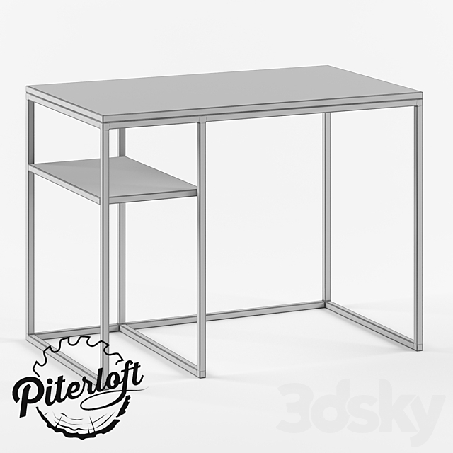 Anst table in loft style 3DS Max Model - thumbnail 2