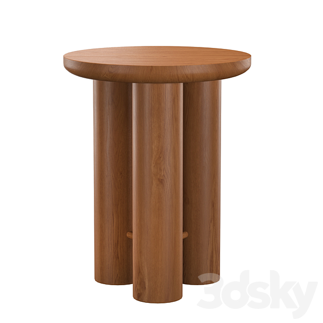 Anthropology Side Table 3DS Max Model - thumbnail 2