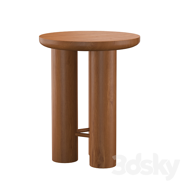 Anthropology Side Table 3DS Max Model - thumbnail 3