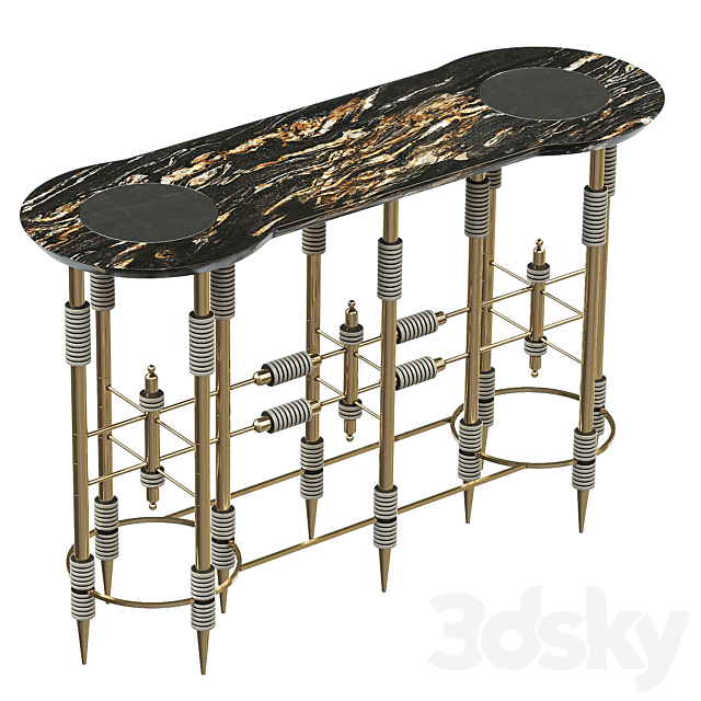 Apparatus Pars Console table 3DS Max Model - thumbnail 2