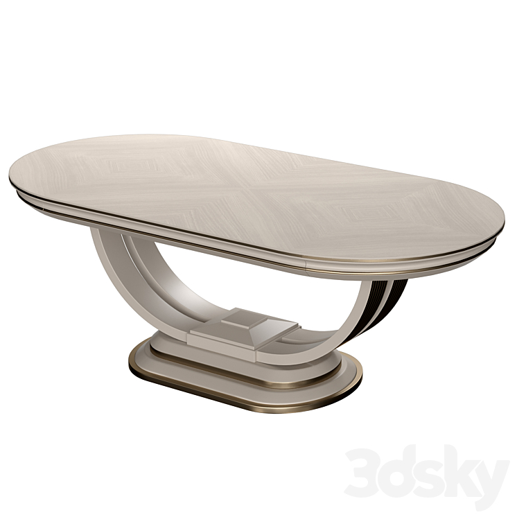 AR ARREDAMENTI Oliver COLLECTION dinner table art OL06 3DS Max Model - thumbnail 3