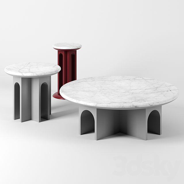 ARCOLOR tables by Arflex 3DSMax File - thumbnail 1