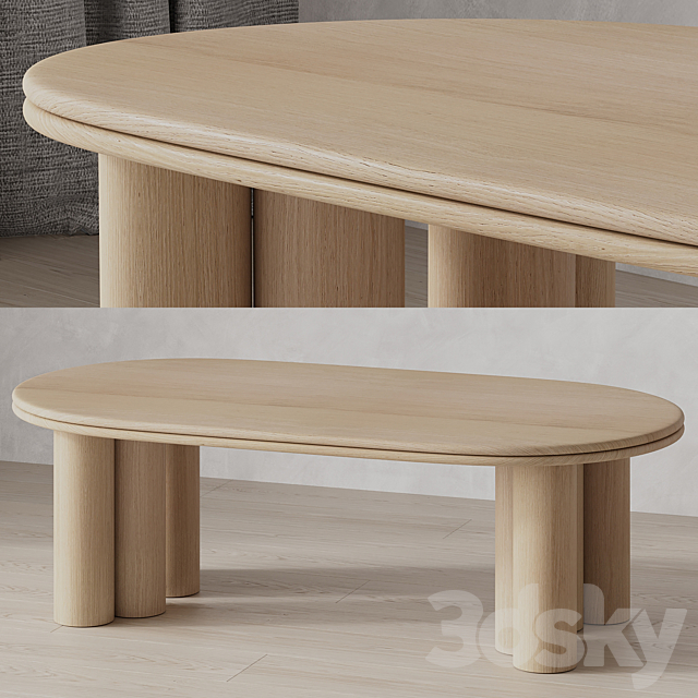 Ardell Coffee Table by Mcgeeandco 3ds Max - thumbnail 2