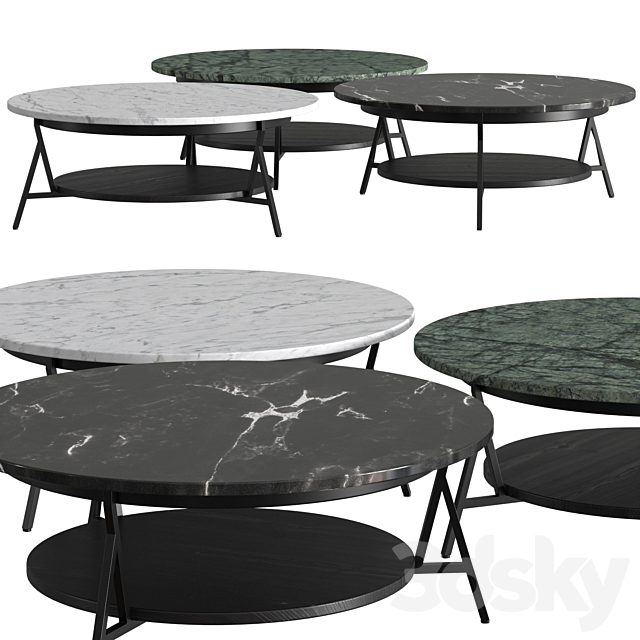 Arflex Cradle Coffee Tables 3DSMax File - thumbnail 1