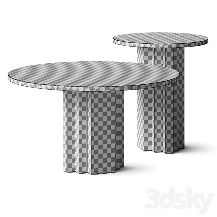 Arflex Scalea Coffee Tables 3DS Max - thumbnail 2