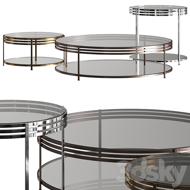 Arketipo Ula Coffee Table Set 3DSMax File - thumbnail 1