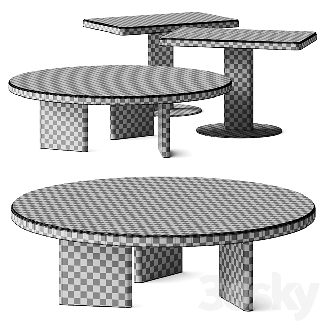 Arper Roopa Coffee Table 3ds Max - thumbnail 2