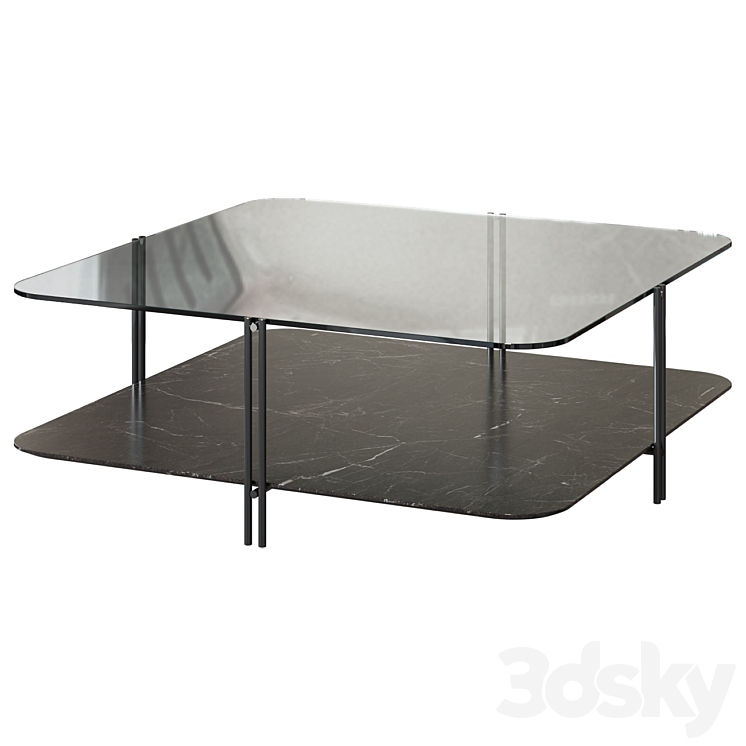 art. Biplane-2 COFFEE TABLE BIPLANE CATTELAN ITALIA STYLE 3DS Max Model - thumbnail 1