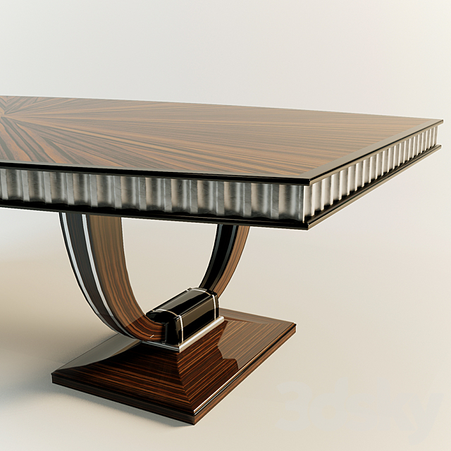 art deco table 3DS Max Model - thumbnail 3