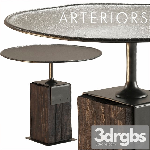 Arteriors Anvil Entry Table 3dsmax Download - thumbnail 1