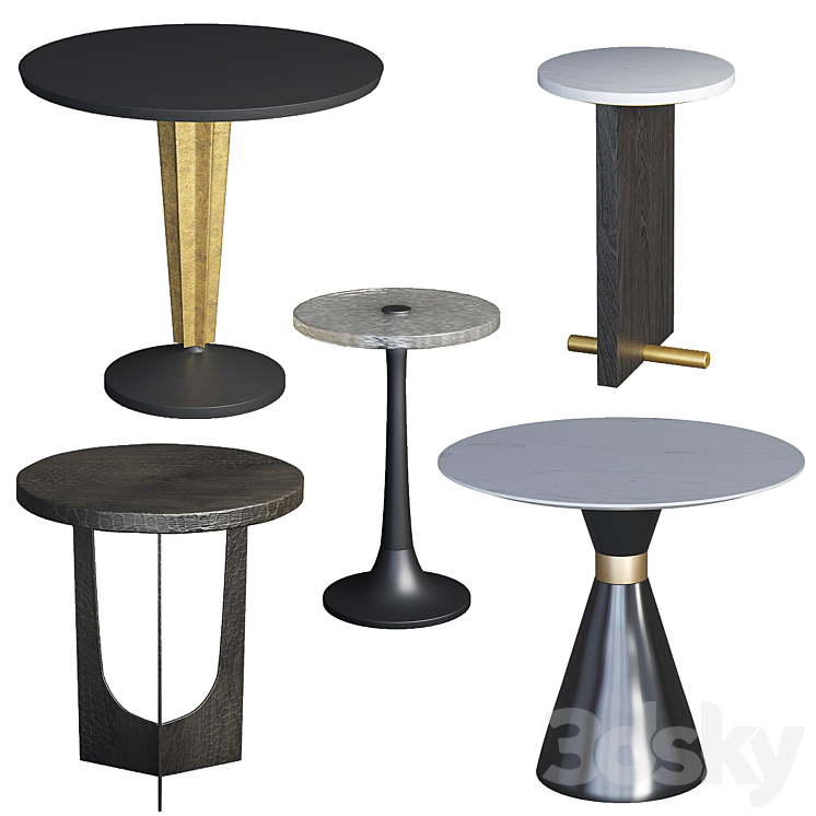 Arteriors table set 2 3DS Max - thumbnail 1