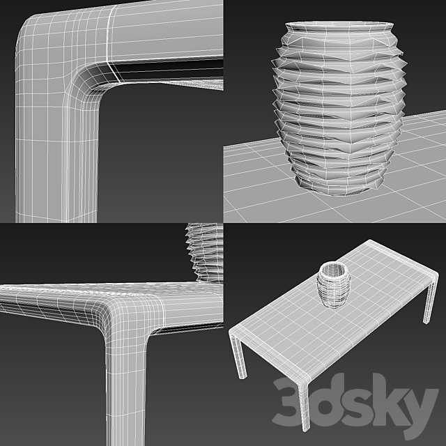 Artisan _ Invito table 3DSMax File - thumbnail 3