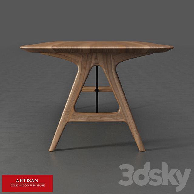 Artisan _ Tesa Table 3DS Max Model - thumbnail 2