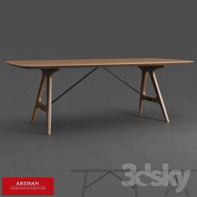 Artisan \/ Tesa Table 3DS Max - thumbnail 3