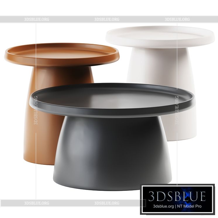 ArtissIn Coffee Table Mushroom Nordic 3DS Max - thumbnail 3