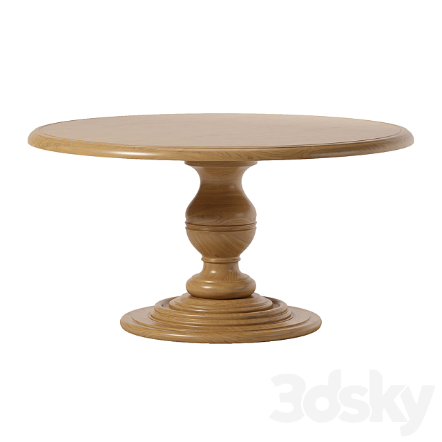 Asolo Dining Table 3ds Max - thumbnail 1