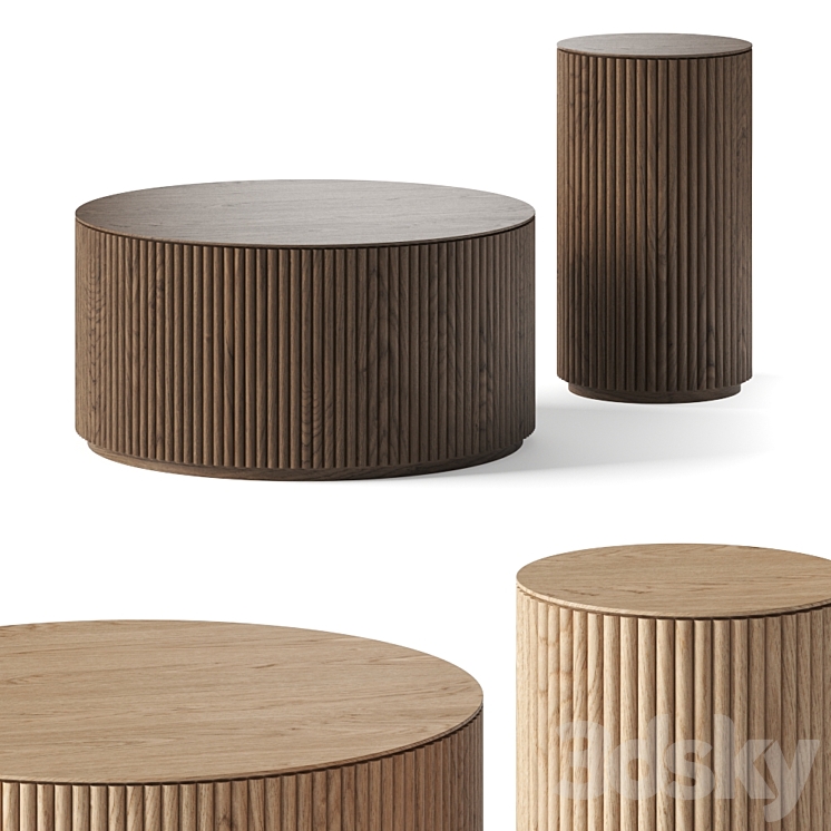 Asplund Grand Palais Coffee Tables 3DS Max Model - thumbnail 3